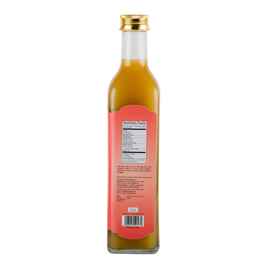 Organic Apple Cider Vinegar With Mother | 500 ML | Praakritik